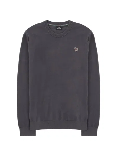 Pulover Ps Paul Smith cu broderie cu decolteu rotund gri