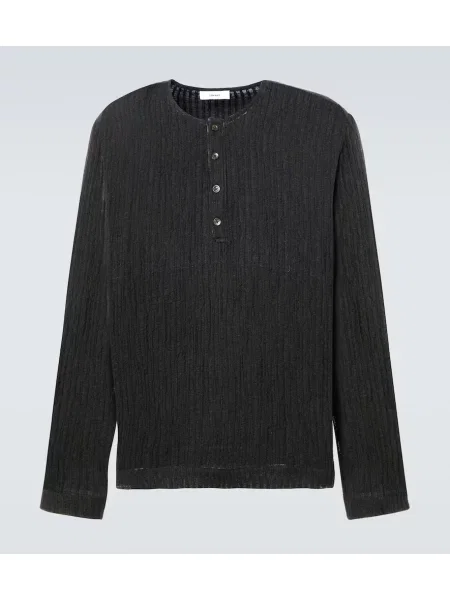 Pruhovaná košile Commas černá