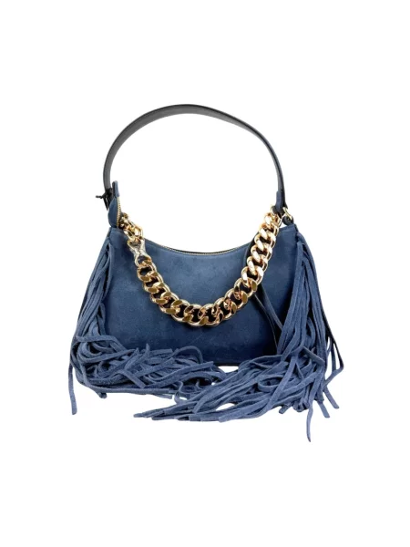 Torebka Twinset zamszowa niebieska