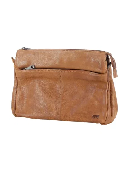 Torebka skórzana Bear Design skórzana brązowa