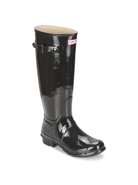 Škornji čez koleno Hunter črna