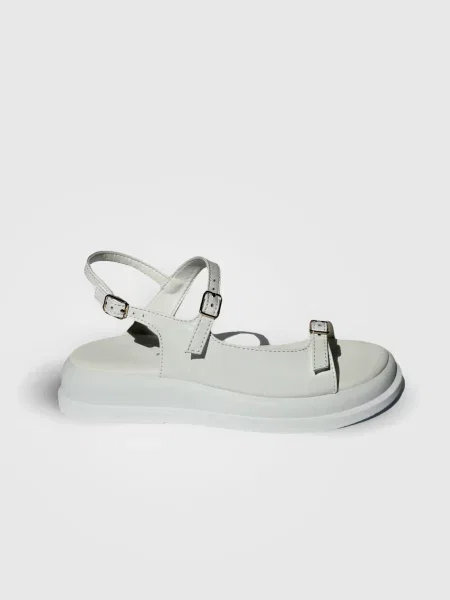 Кожаные босоножки Evie белые