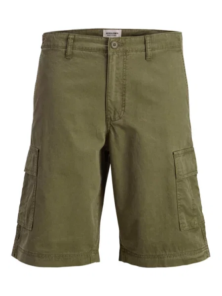 Jack & Jones Σορτς υφασμάτινο Cole πράσινο