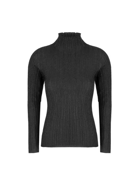 Sweter z golfem Fabiana Filippi czarny