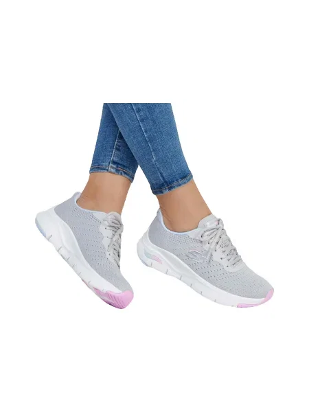 Pantofi Skechers gri
