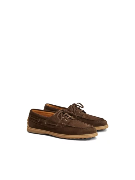 Półbuty Tod's skórzane brązowe