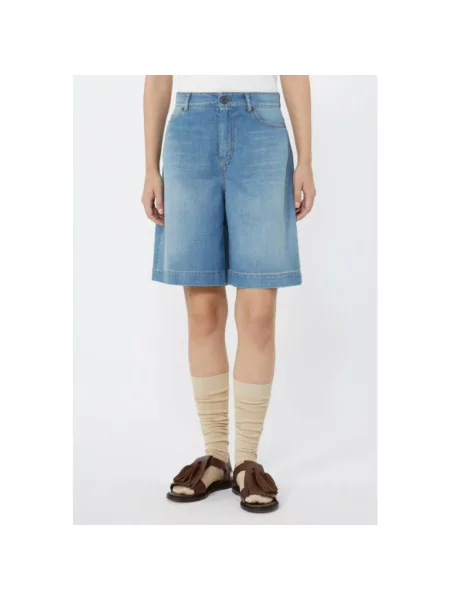Bermudy Weekend Max Mara niebieskie