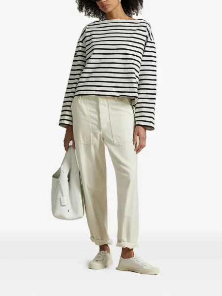 Șapcă Polo Ralph Lauren în carouri din țesătură twill cu imagine alb