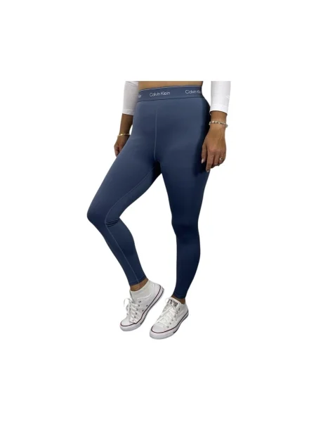 Pantaloni Calvin Klein Jeans albastru
