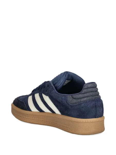 Ριγέ μισό φερμουάρ sneakers Adidas EQT σουέντ μαύρο