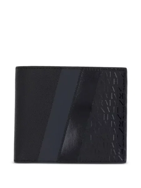 Portofel Armani Exchange cu autograf negru