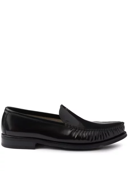 Pantofi loafer Prada din piele maro