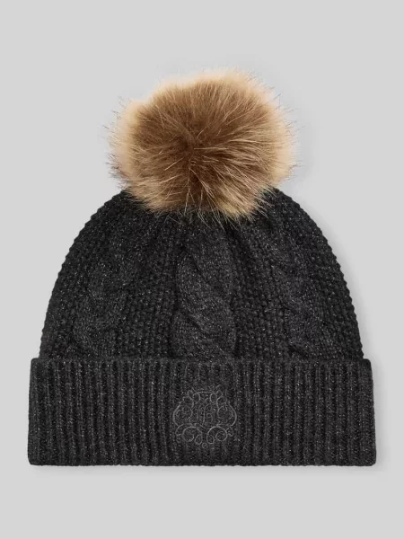 Lauren Ralph Lauren czapka beanie z wełną szara