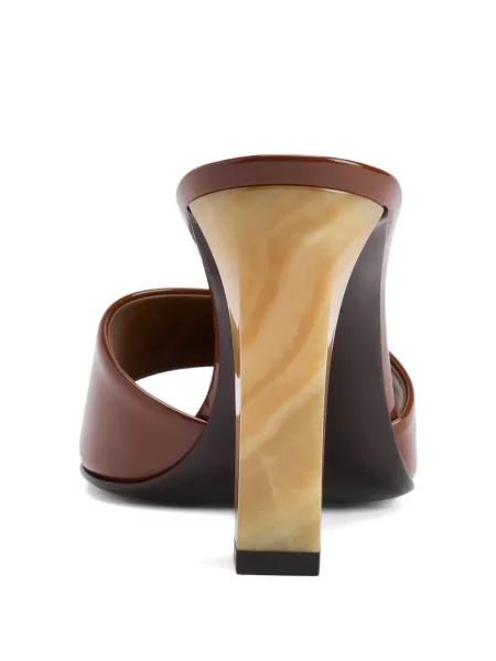 Sandale Giuseppe Zanotti cu vârf pătrat maro