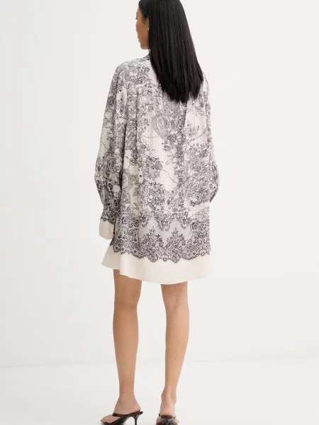 Blugirl Blumarine sukienka z beżowa