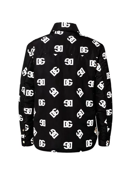 Geacă Dolce & Gabbana cu imagine negru