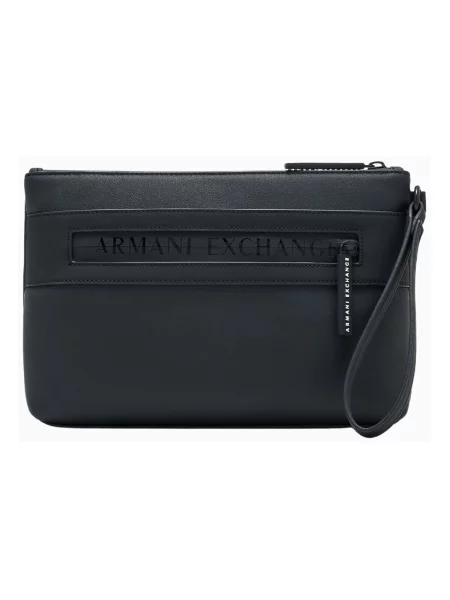 Taška Armani Exchange z ekologickej kože čierna