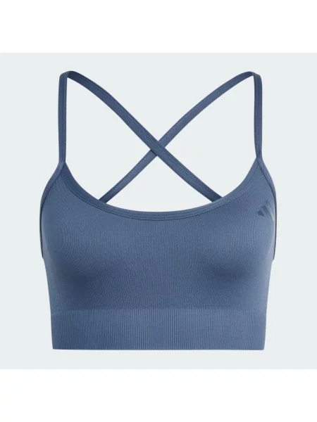 Biustonosz Workout Essentials Light-Support Knit niebieski