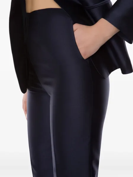 Pantaloni Alberta Ferretti din satin albastru