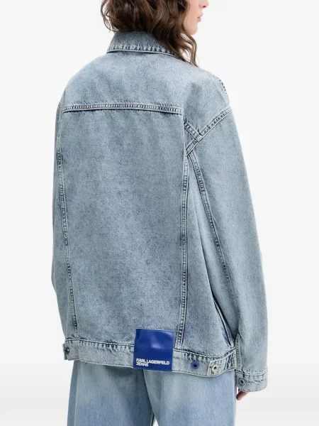 Geacă de blugi Karl Lagerfeld Jeans albastru