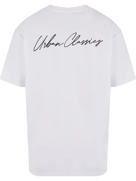 Urban Classics Tricou negru alb