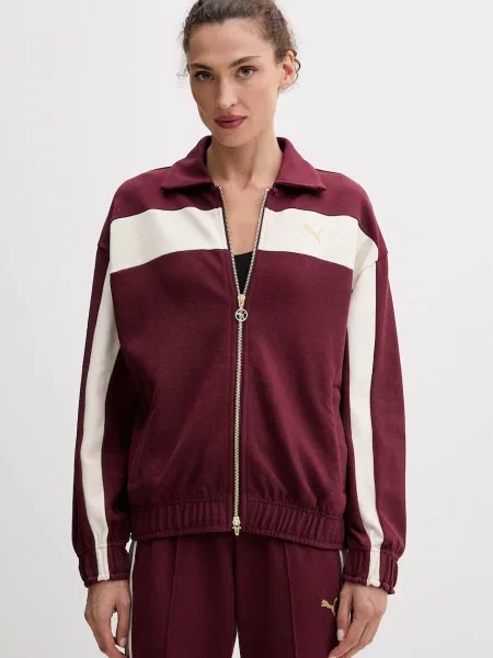 Puma bluză uni bordo