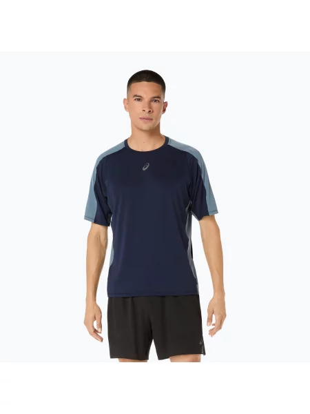 Tricou de alergare pentru bărbați ASICS Fujitrail Elite SS Top midnight/ironclad