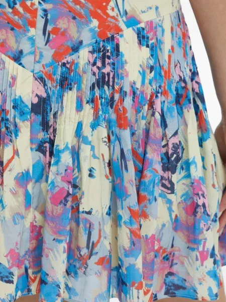 Plisirana plisirana suknja Day Birger Et Mikkelsen s cvjetnim printom smeđa