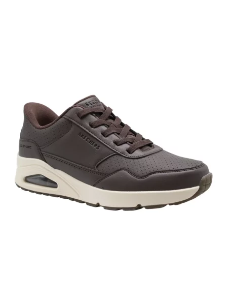 Sneakersy Skechers brązowe