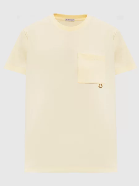 Футболка з Moncler жовта