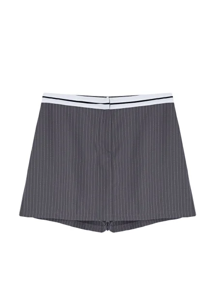 Pantaloni scurti tip fusta Trendyol cu dungi