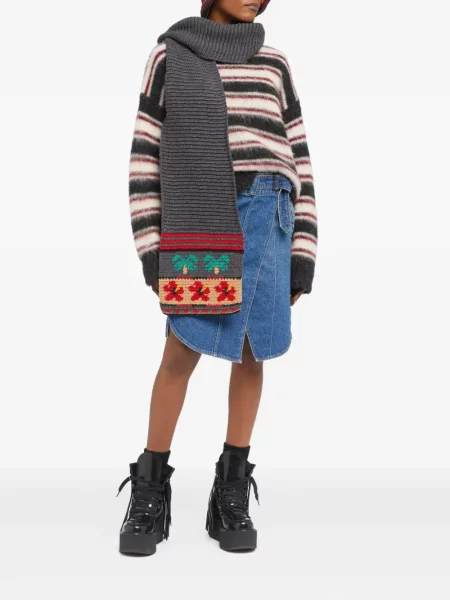 Fular Alanui de lână gri