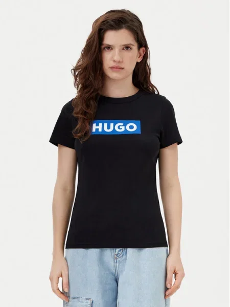 HUGO Póló Classic fekete
