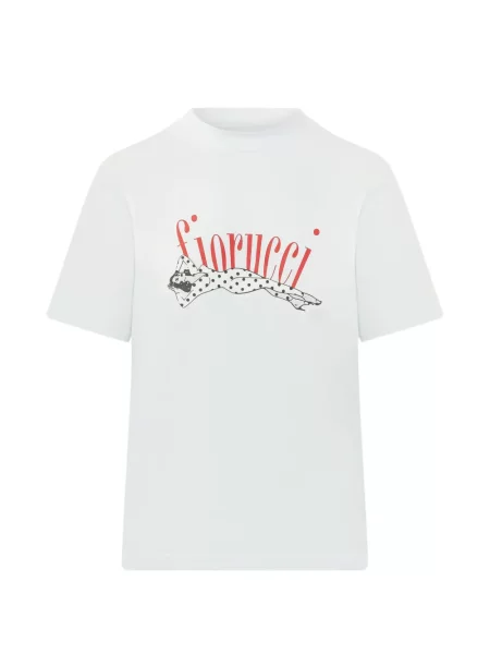 Tricou Fiorucci cu imagine alb