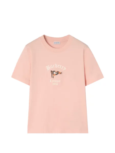 Tricou Burberry în carouri roz