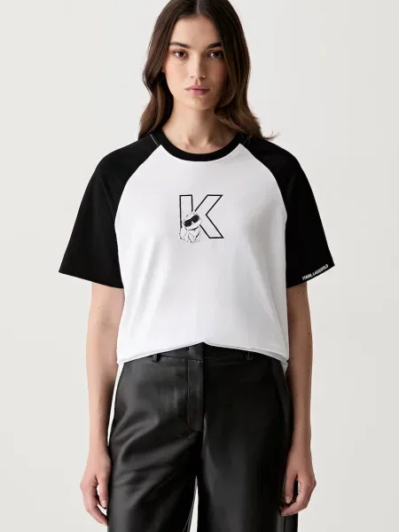 Karl Lagerfeld tricou pentru femei din IKON negru