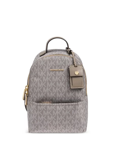 Geanta crossbody Michael Michael Kors din canvas gri