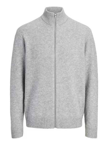 JACK & JONES Geacă tricotată JJSOHO OLLIE deschis gri