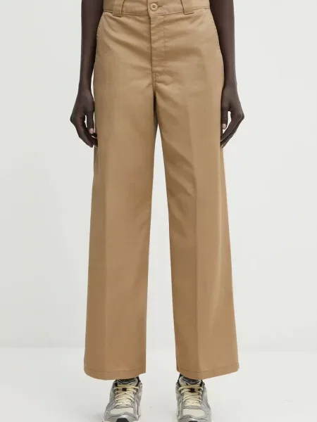 Carhartt WIP pantaloni W Craft Pant lat medium waist bej