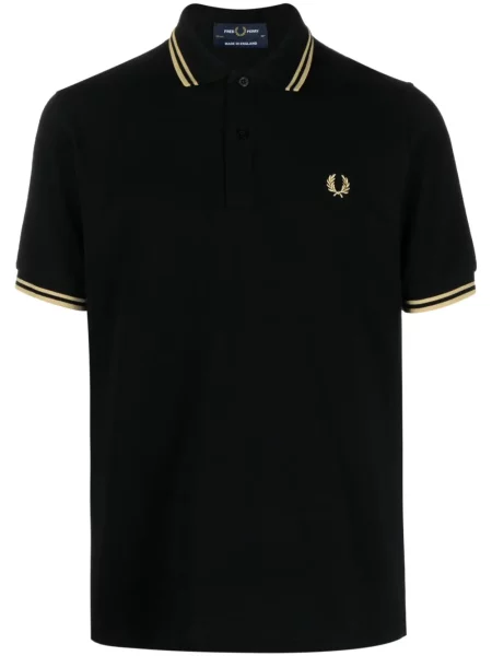 Tricou polo Fred Perry cu broderie negru