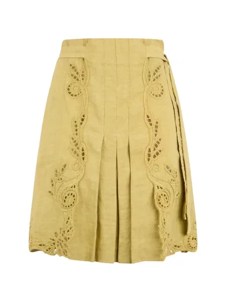 Fustă midi Alberta Ferretti galben