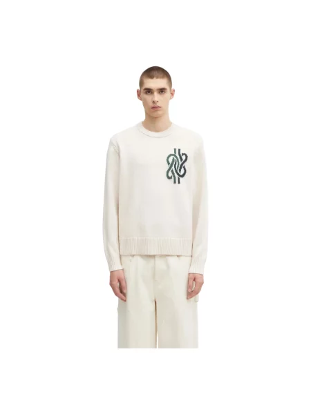 Sweter Filling Pieces wełniany biały