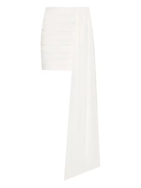 Mały spódnica mini Rachel Gilbert drapowana biała