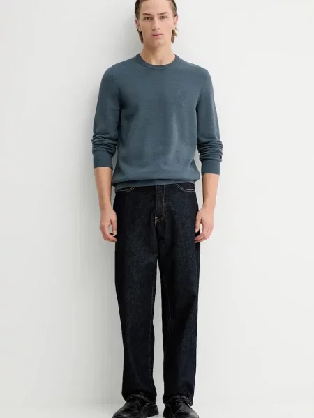 Marc O'Polo sweter lekki niebieski