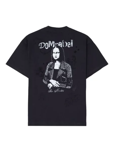 Tricou Domrebel cu imagine negru
