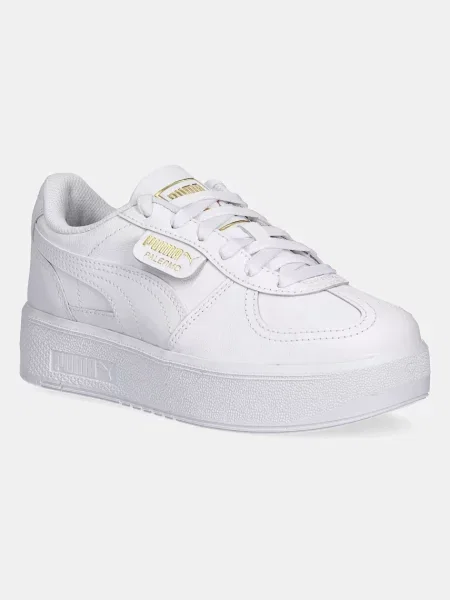 Kožené tenisky Puma bílé