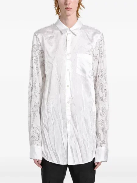 Cămașă Comme Des Garcons Homme Plus din satin alb