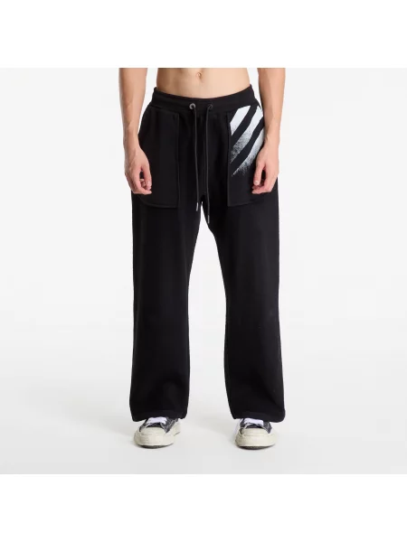 Pantaloni de trening L/AB c/o Off-White™ Reverse Open Hem Pant Black S alb