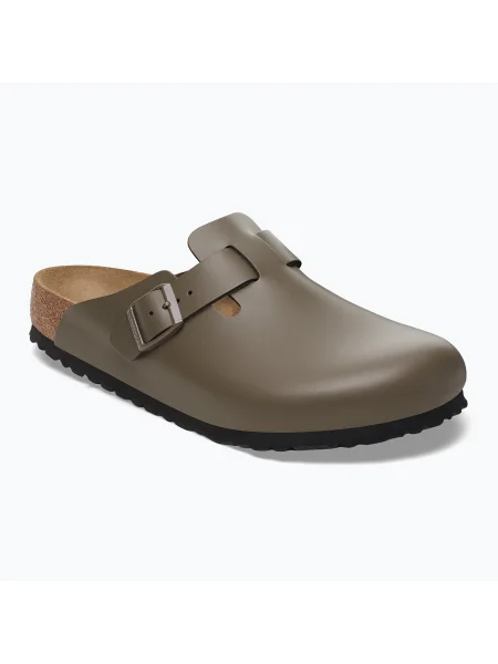 Kožené šľapky Birkenstock sivá
