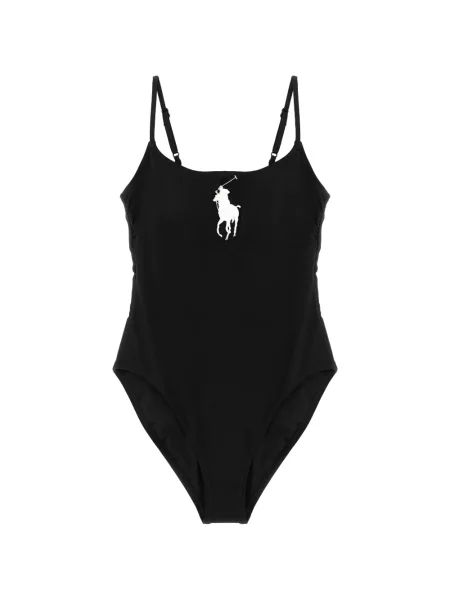 Polo majica Polo Ralph Lauren karirana od brušene kože s autogramom crna